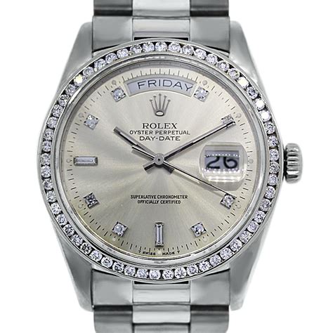 18k white rolex president|presidential rolex price 2021.